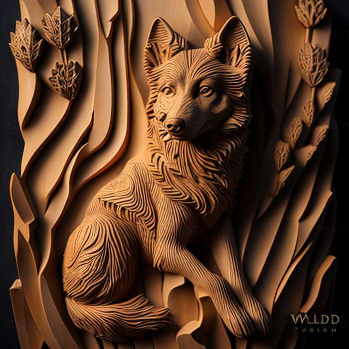 3D model The Wolf dog of Sarlos dog (STL)